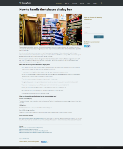 ’How to handle the tobacco display ban’ – Retail Agenda by Mrs. Madison´s