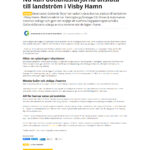’Nu kan Gotlandsfärjorna ansluta till landström i Visby Hamn I Tema Industri & Verkstad’ – www_temaindustri_se